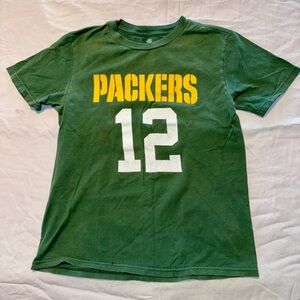 Green Packers Aaron Rodger’s T-Shirt with Number 12